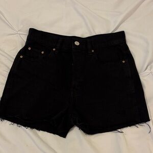 Pacsun Black High Waisted Denim Shorts
